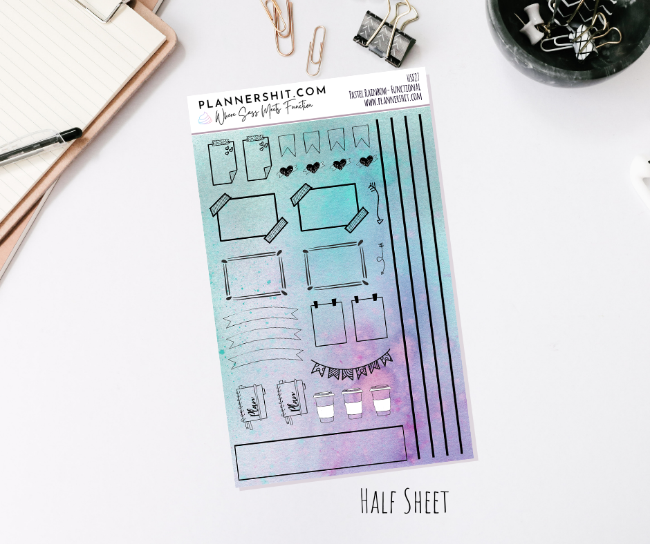 Functional Doodles - Pastel Rainbow