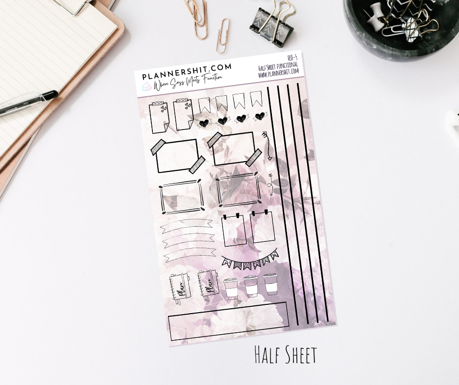 Functional Doodles - Purple Floral 2