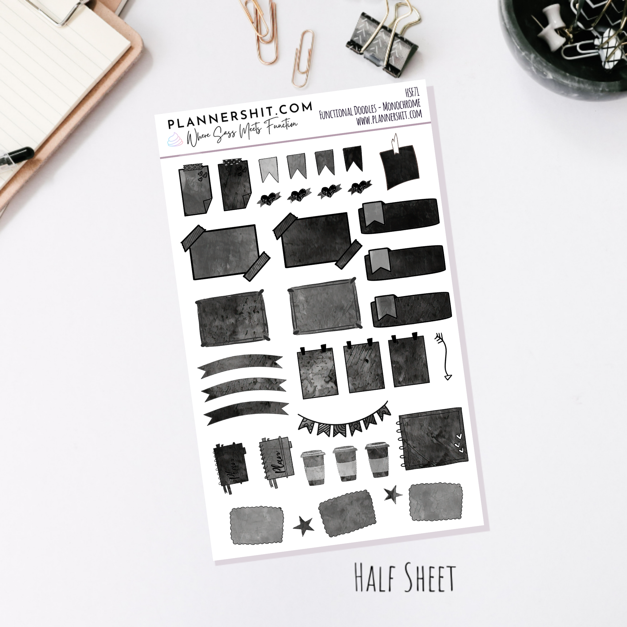 Monochrome Beauty - Watercolor Essentials