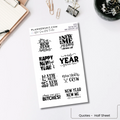 Half Sheet Quote Stickers - New Year Quotes