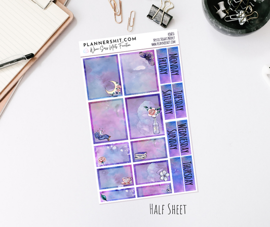 Half Sheet Weekly Mini Kit - Mystic Nights