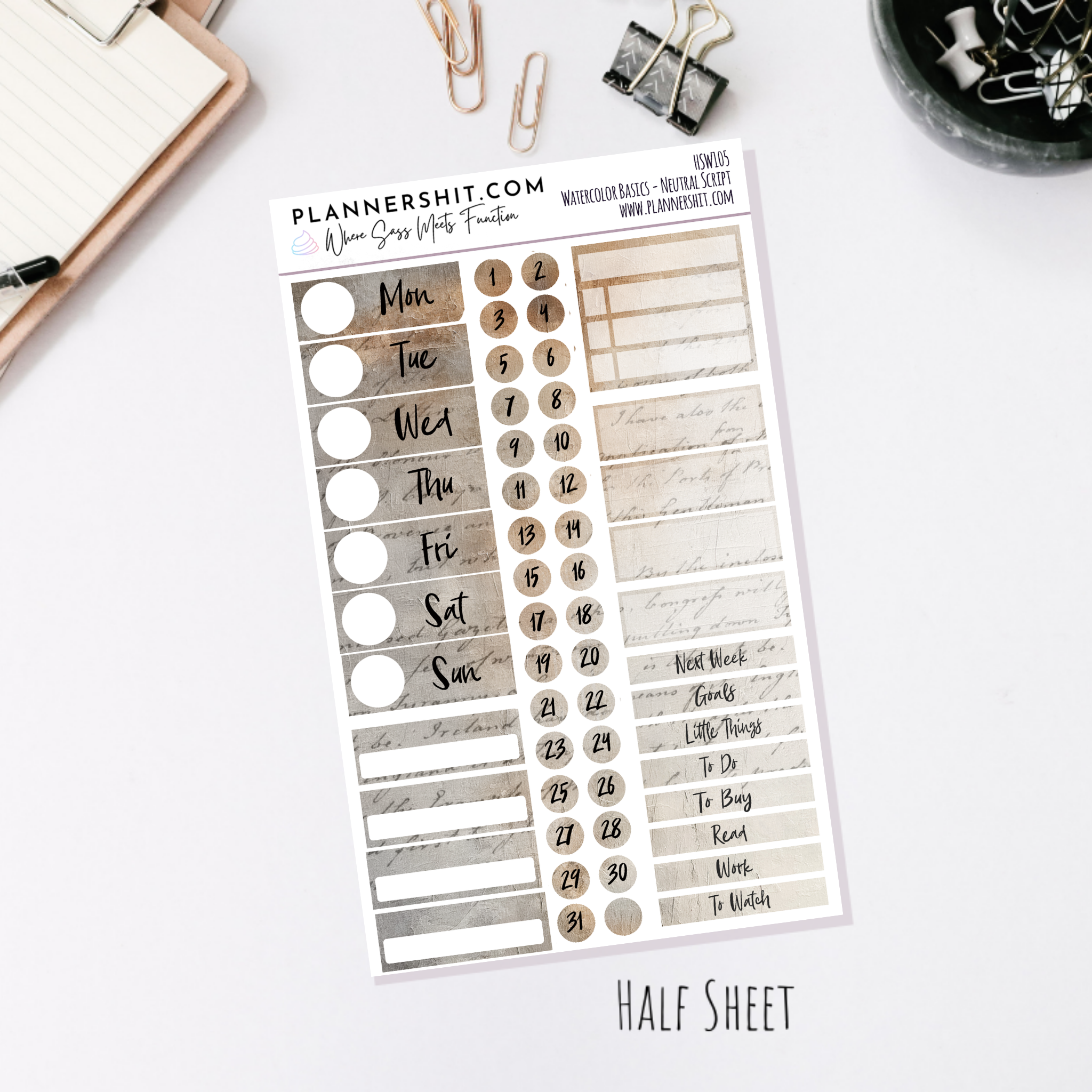 Neutral Script (Watercolor Essentials)