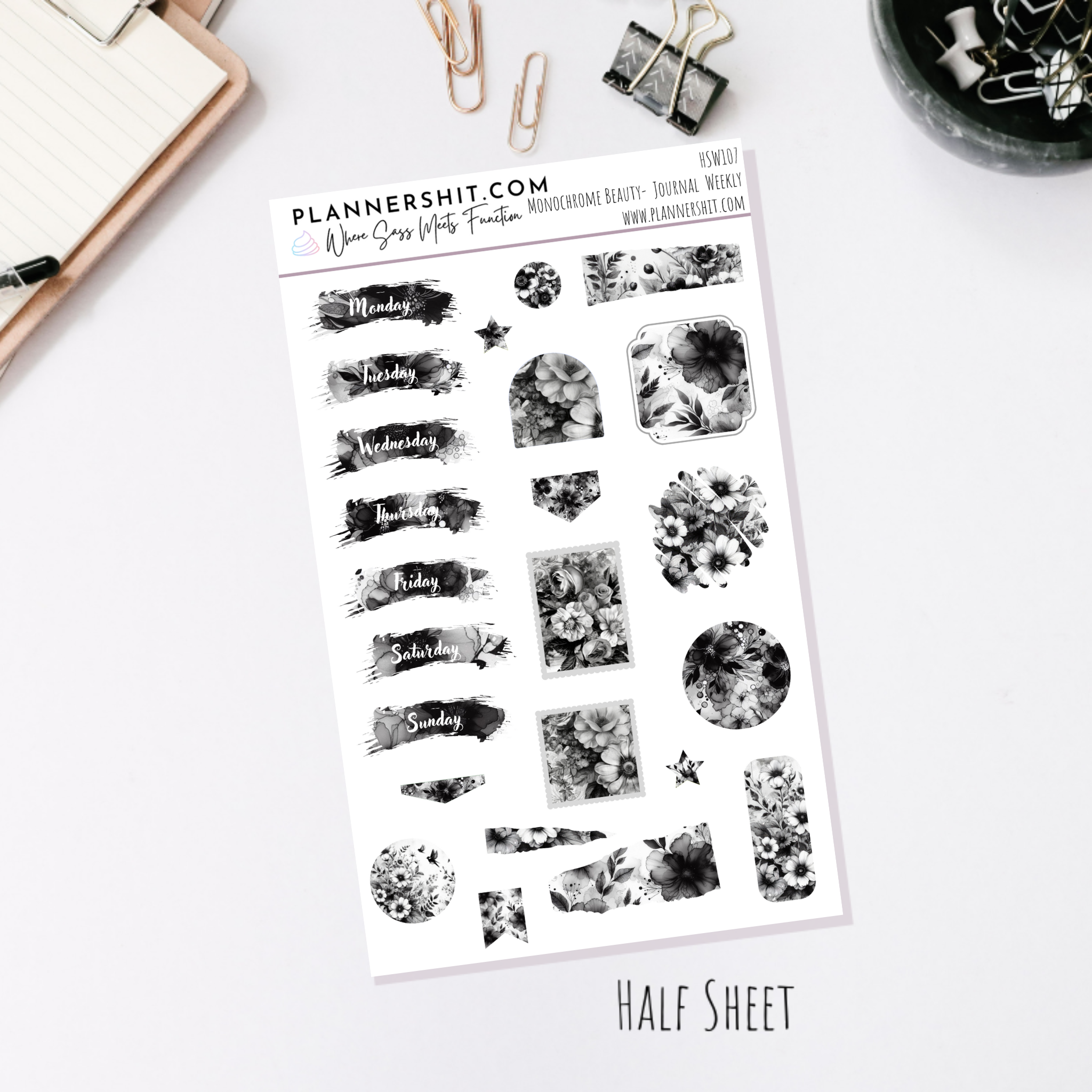 Monochrome Beauty (Journaling)