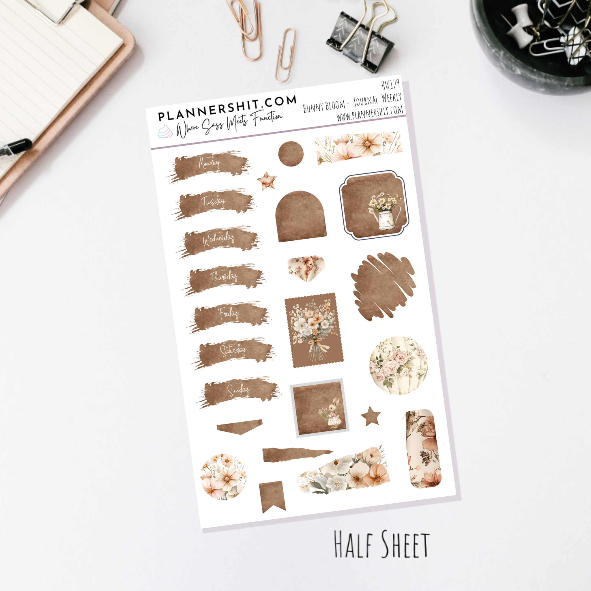 Bunny Blooms (Journaling)