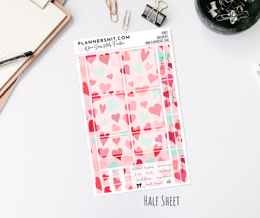 Half Sheet Weekly Mini Kit - Sweethearts