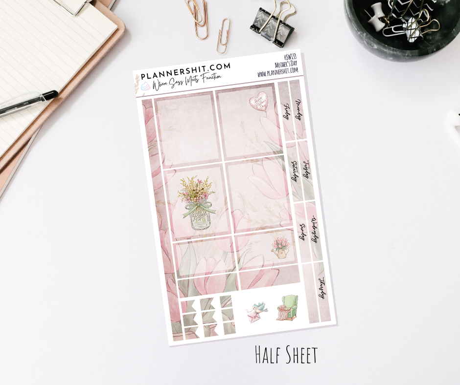 Half Sheet Weekly Mini Kit - Mother's Day