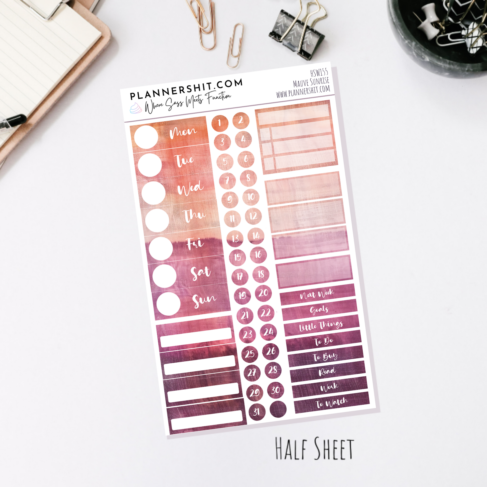 Mauve Sunrise (Watercolor Essentials)