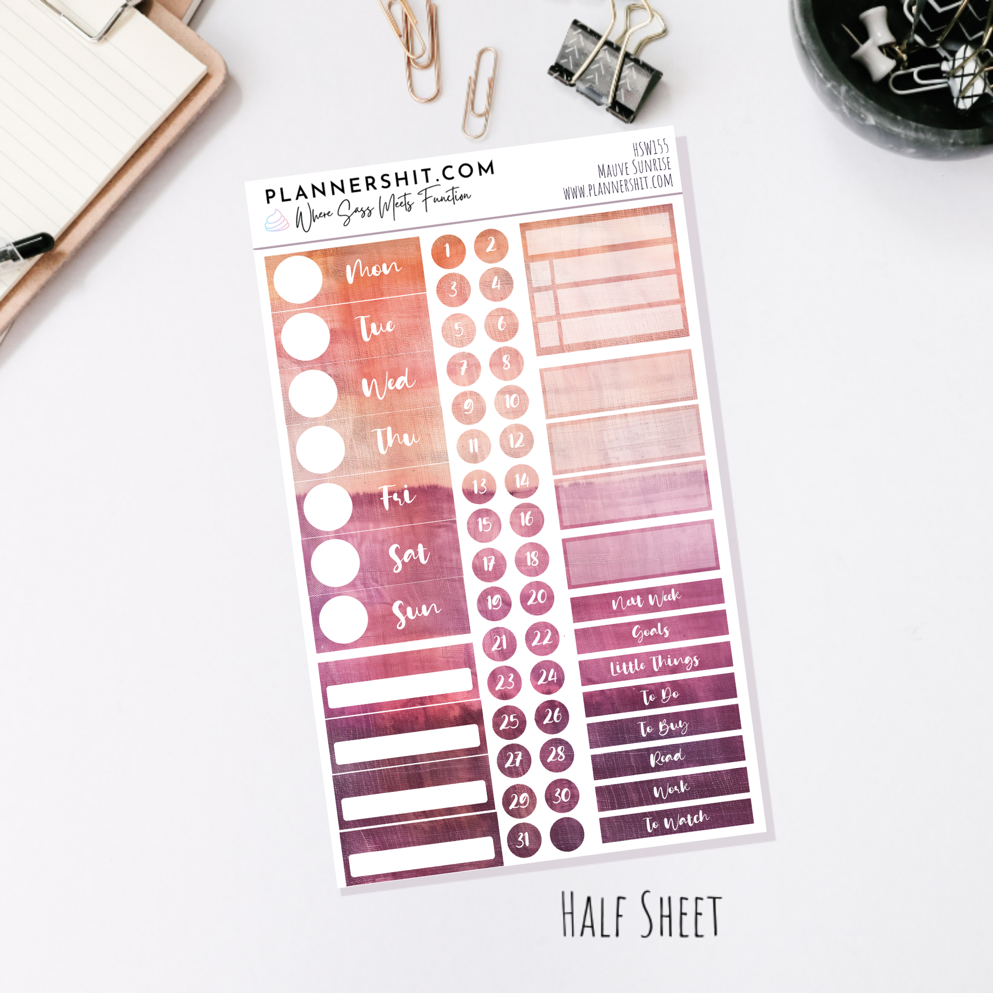 Mauve Sunrise (Watercolor Essentials)