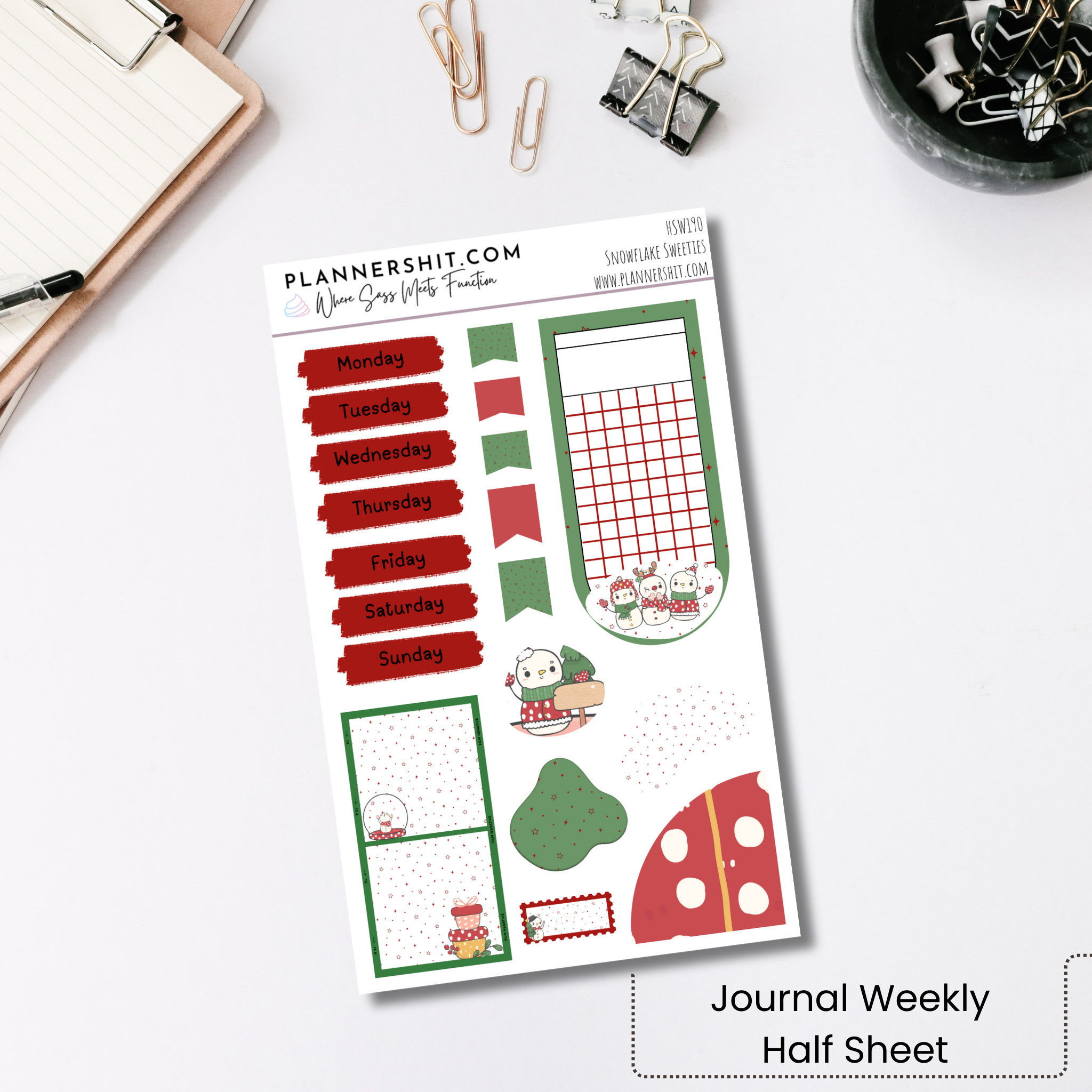 Snowflake Sweeties (Journaling)