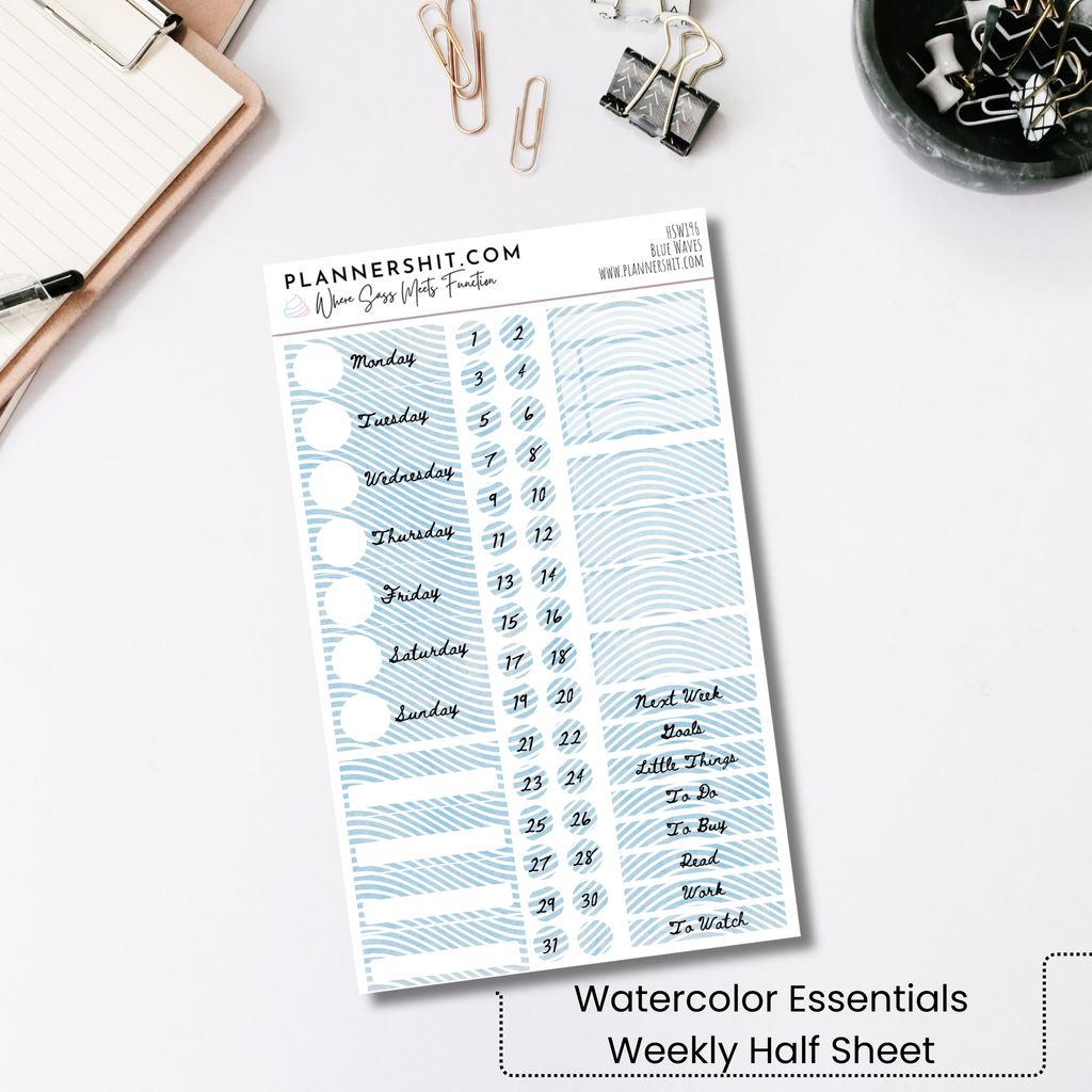 Blue Waves (Watercolor Essentials)