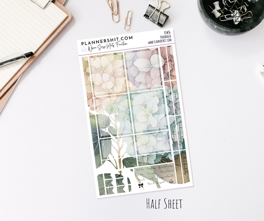 Half Sheet Weekly Mini Kit - Hydrangea