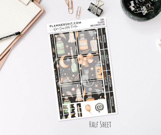 Half Sheet Weekly Mini Kit - Halloween