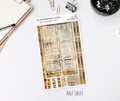 Half Sheet Weekly Mini Kit - Script Grunge