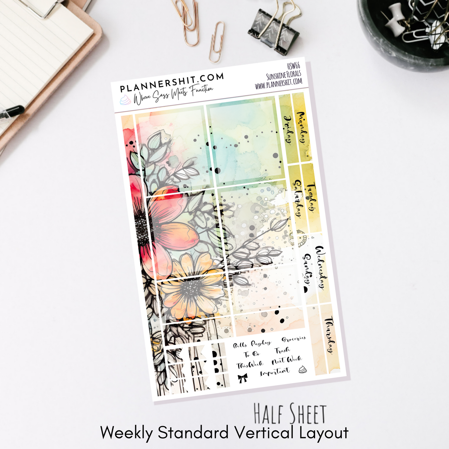 Sunshine Florals (Standard Vertical)