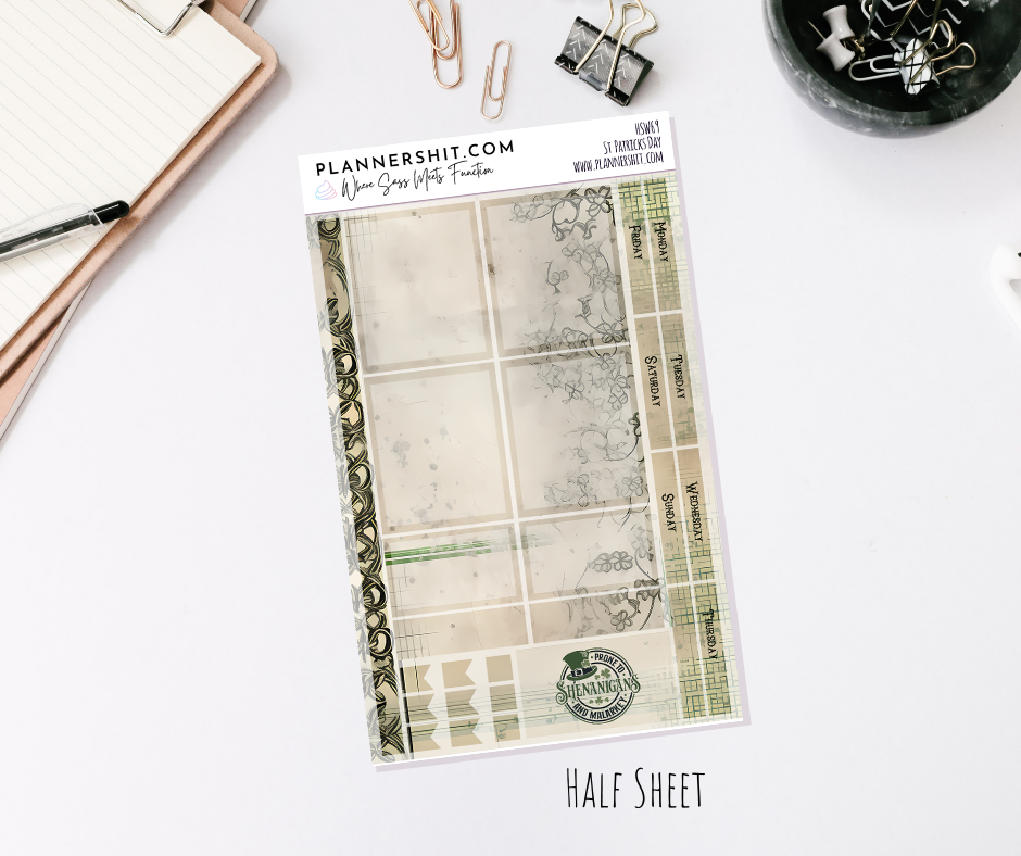 Half Sheet Weekly Mini Kit  - St. Patrick's Day