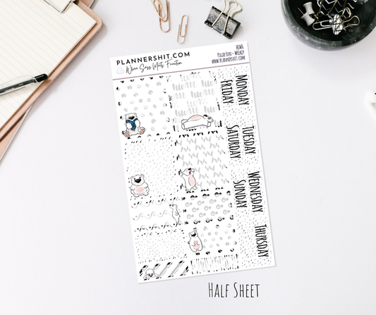 Half Sheet Weekly Mini Kit - Polar Fun