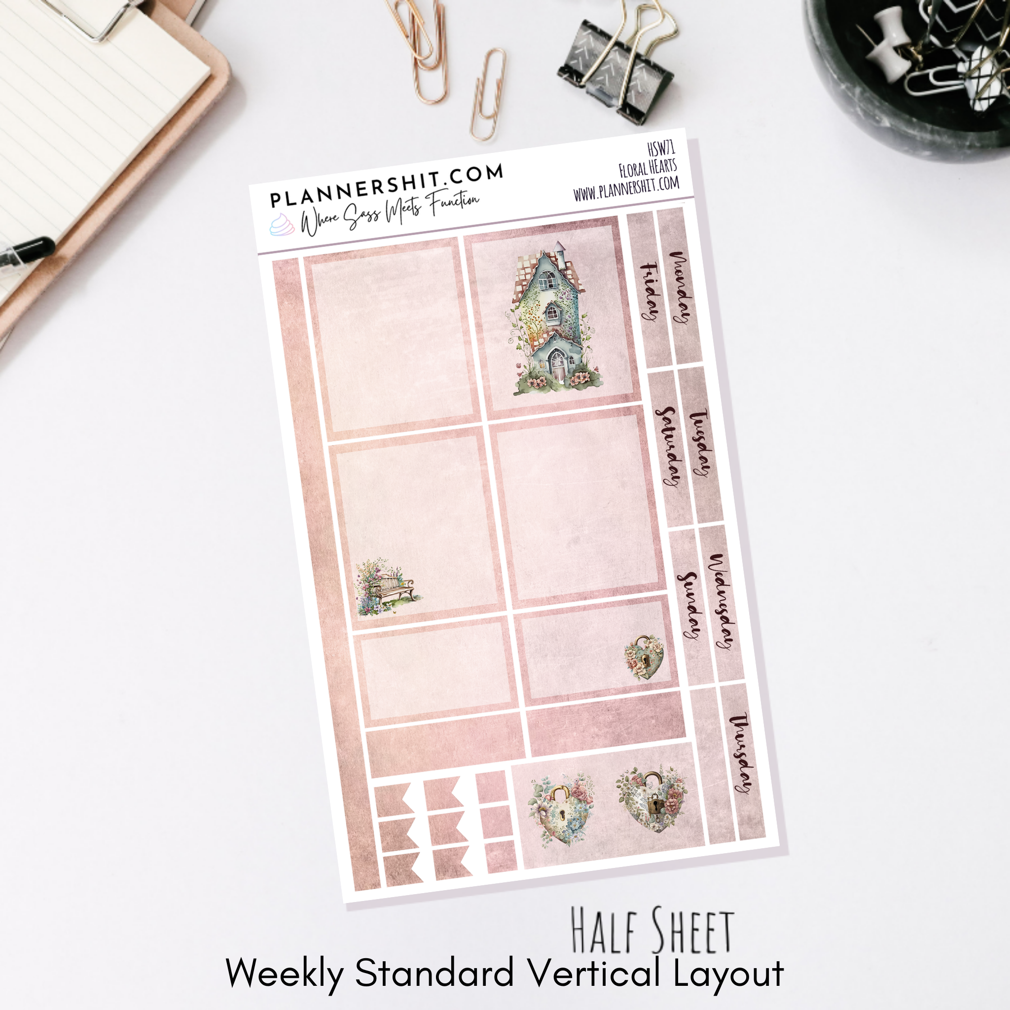 Floral Hearts (Standard Vertical)