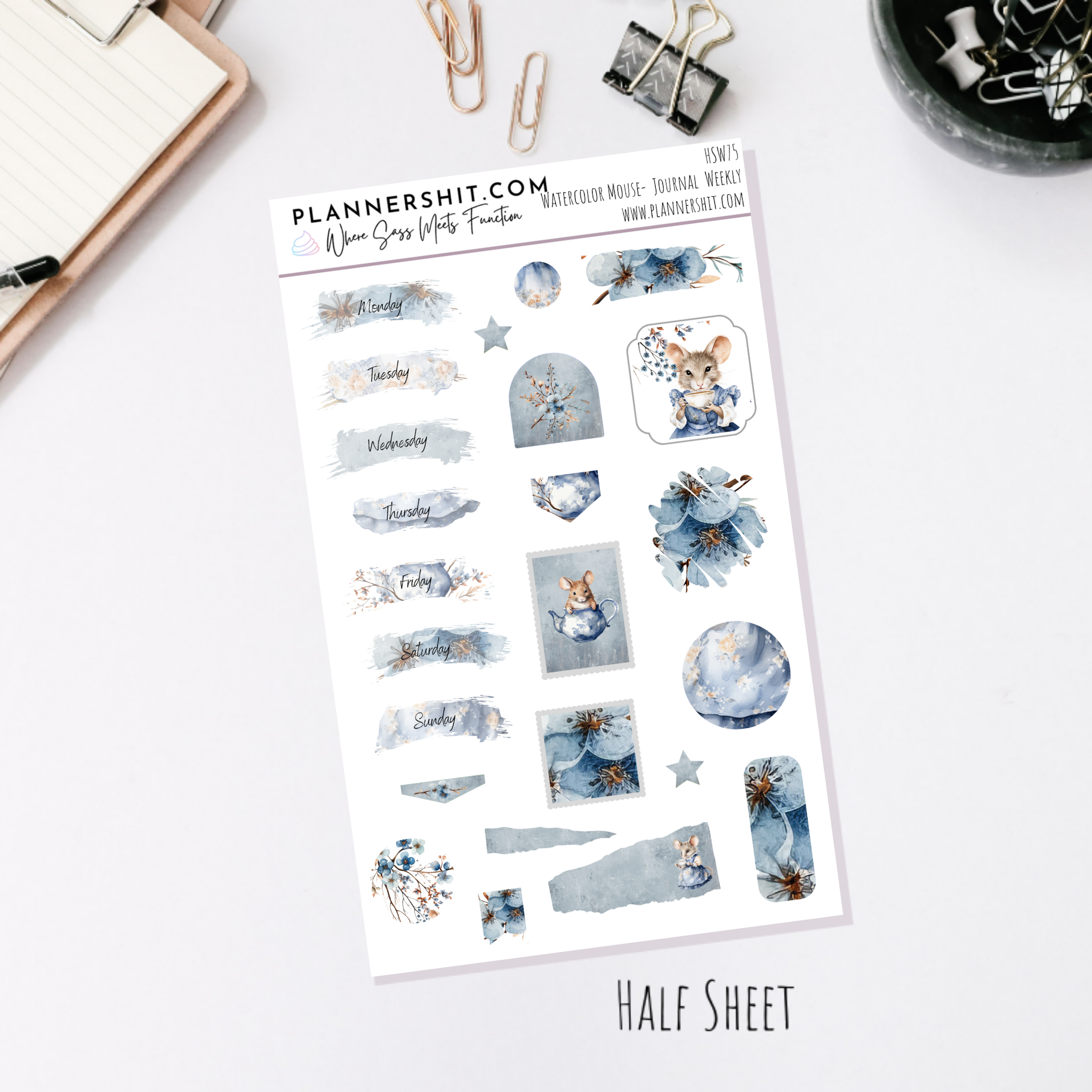 Watercolor Mouse (Journaling)