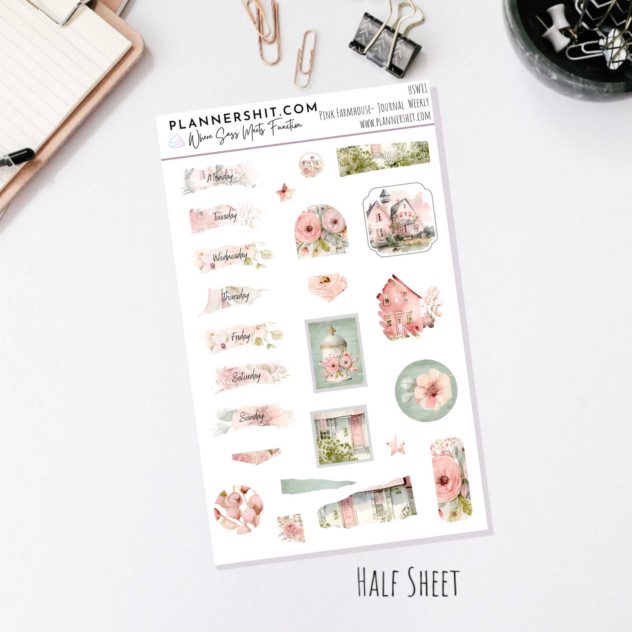 Pink Farmhouse (Journaling)