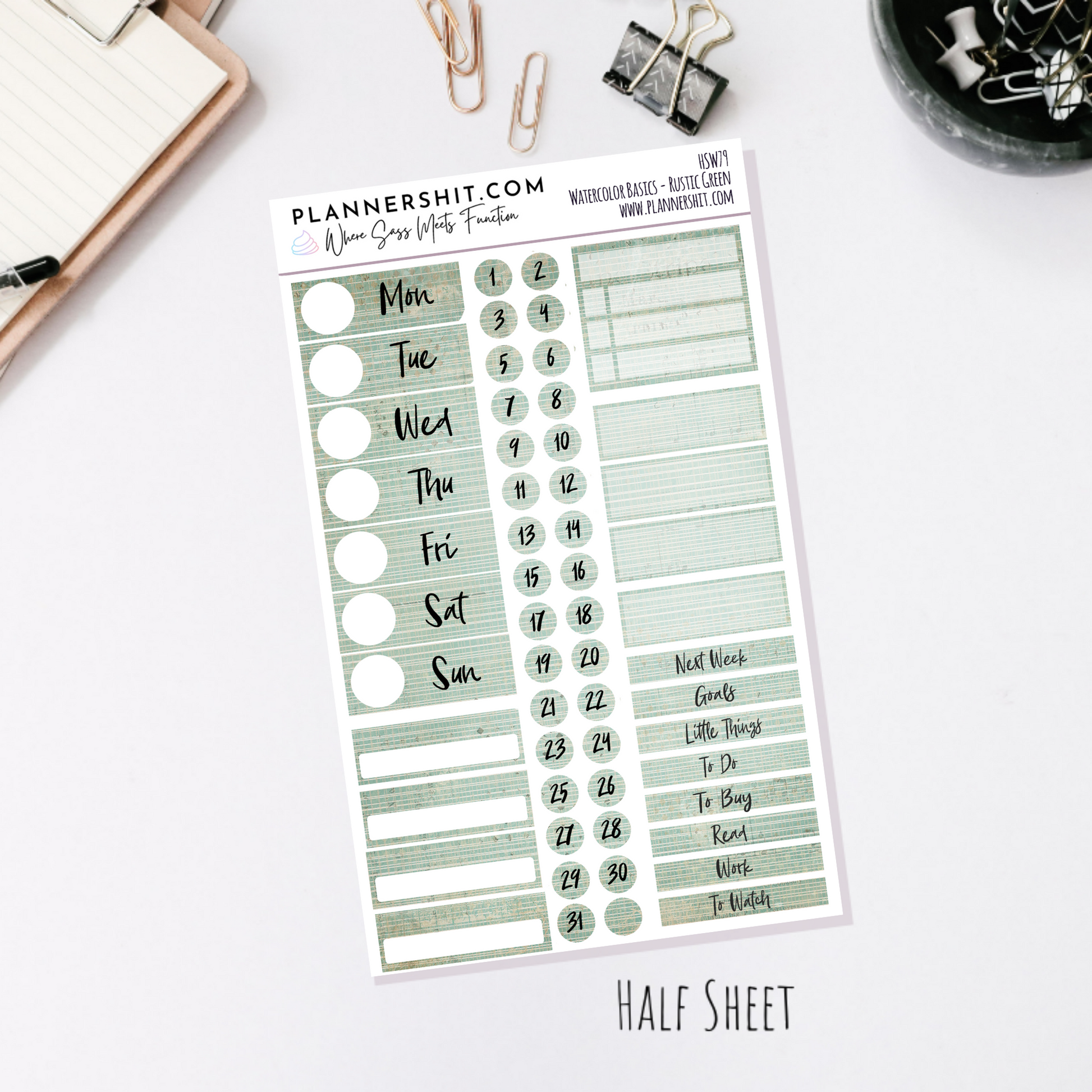 Rustic Green (Watercolor Essentials)