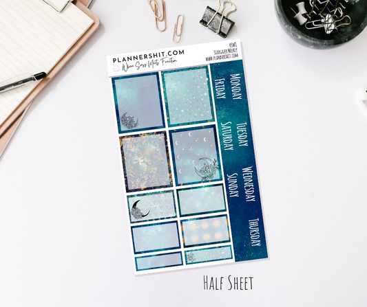 Half Sheet Weekly Mini Kit - Stargazer