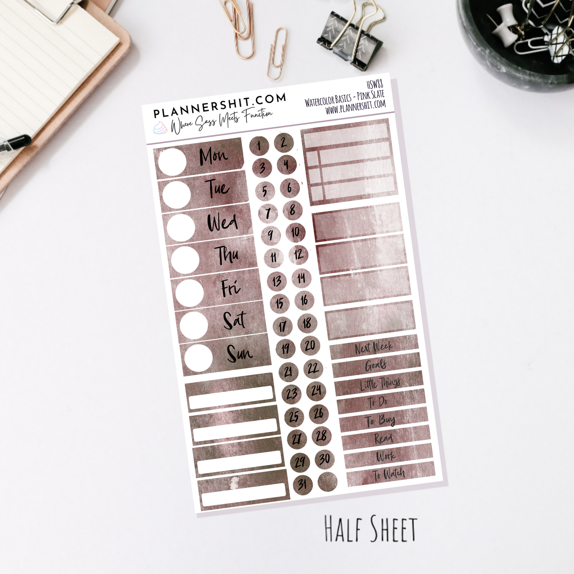 Pink Slate (Watercolor Essentials)
