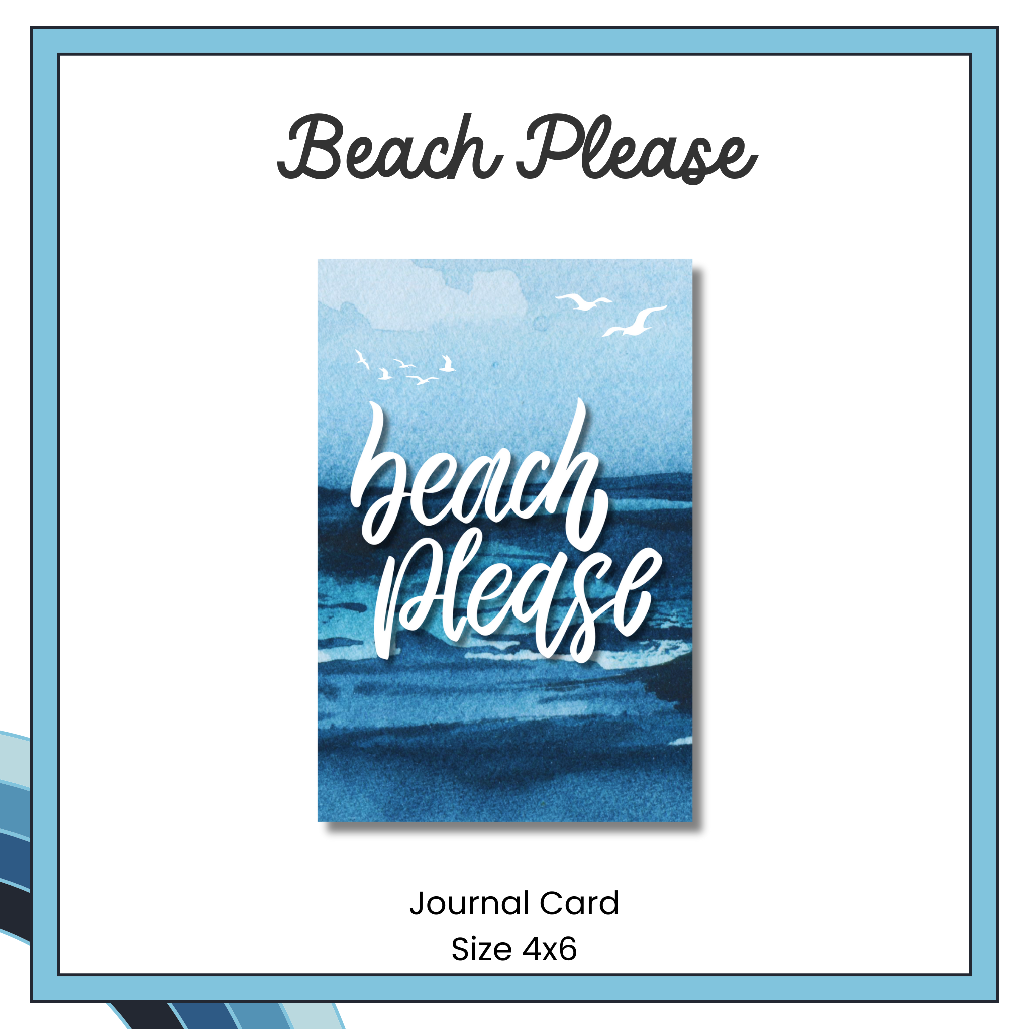 Journal Cards - Floral Sharks