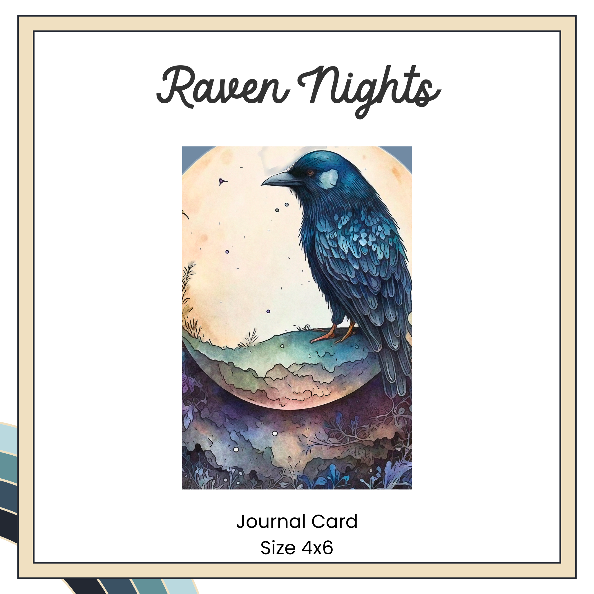 Journal Cards - Raven Nights
