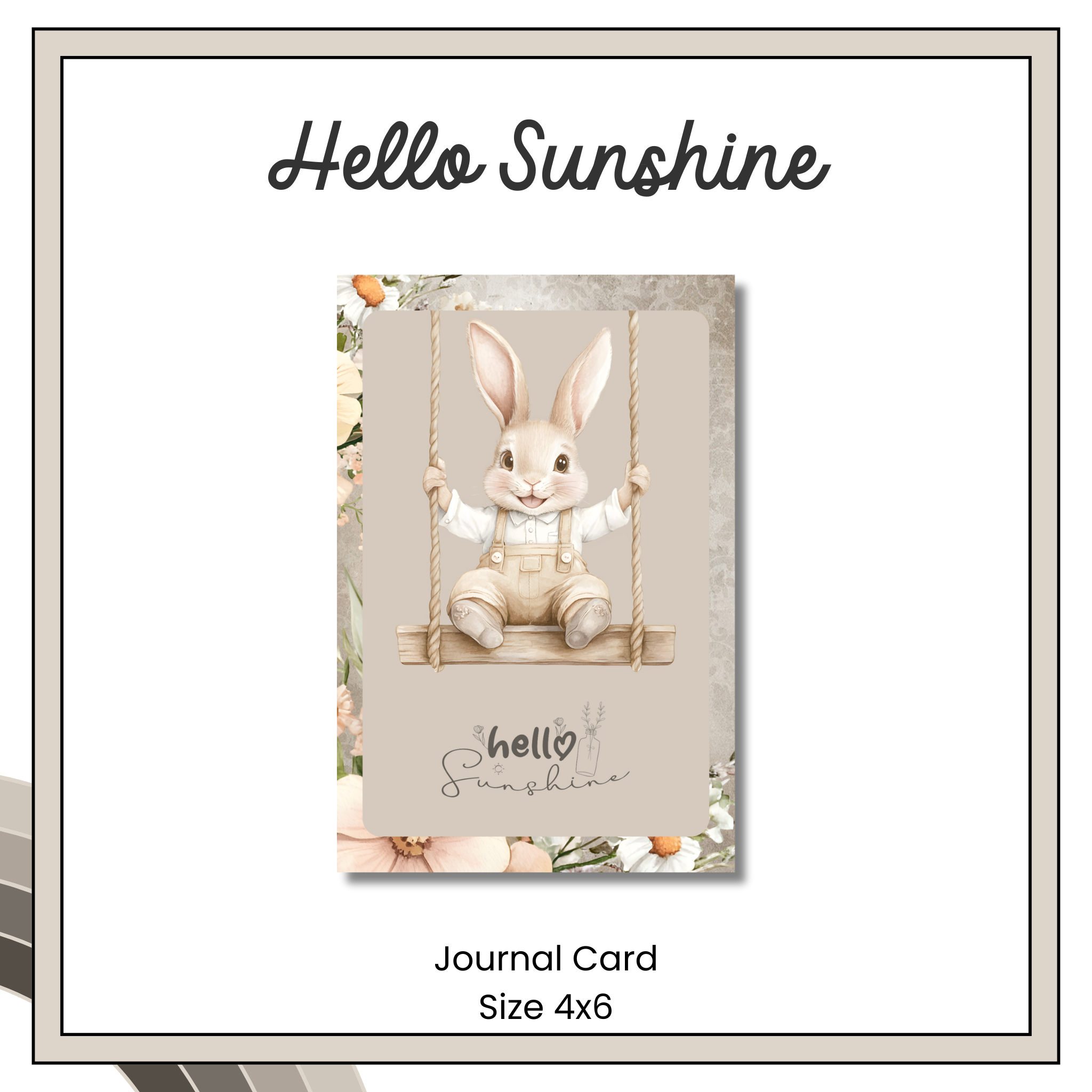 Journal Cards - Bunny Blooms