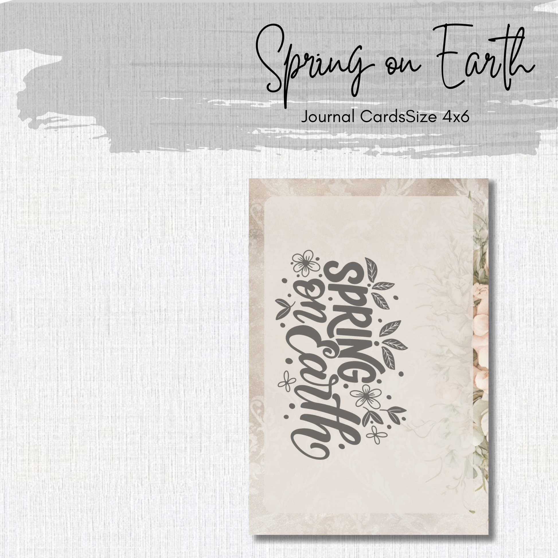 Journal Cards - Bunny Blooms