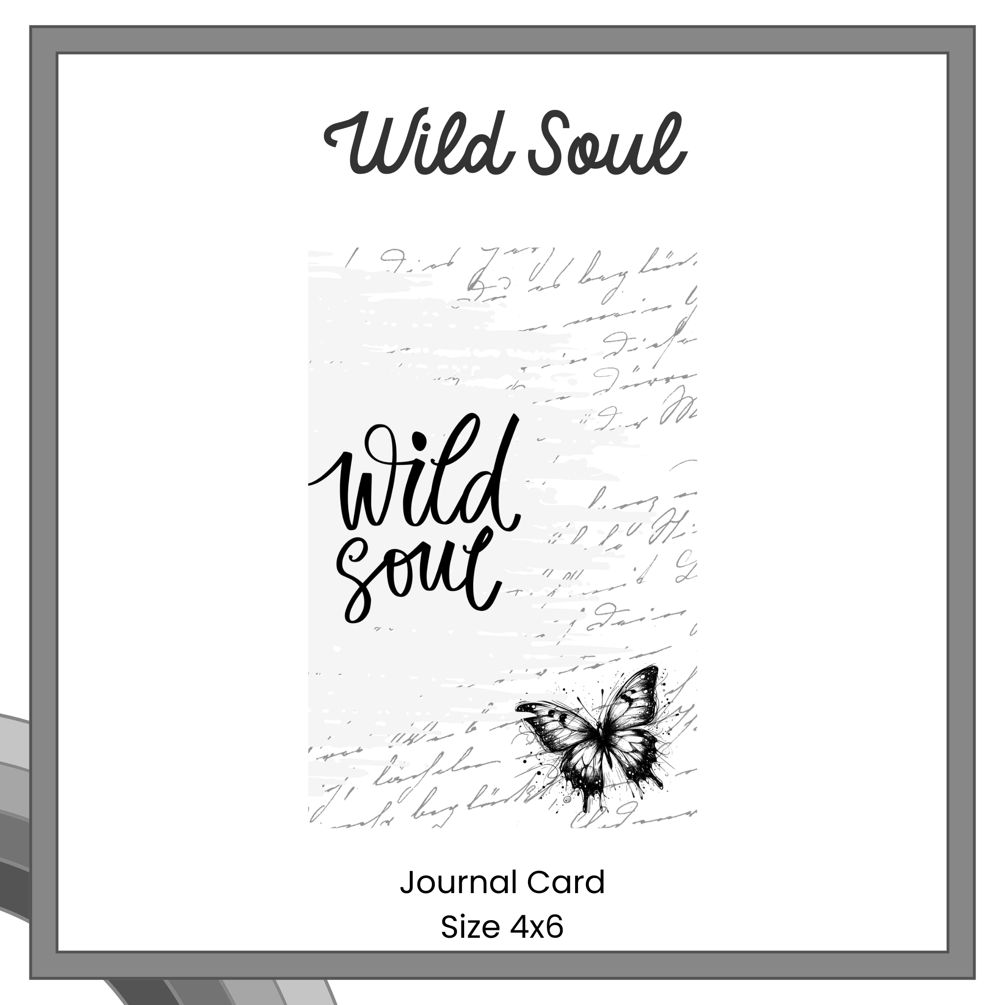 Journal Cards - Monochrome Beauty Collection