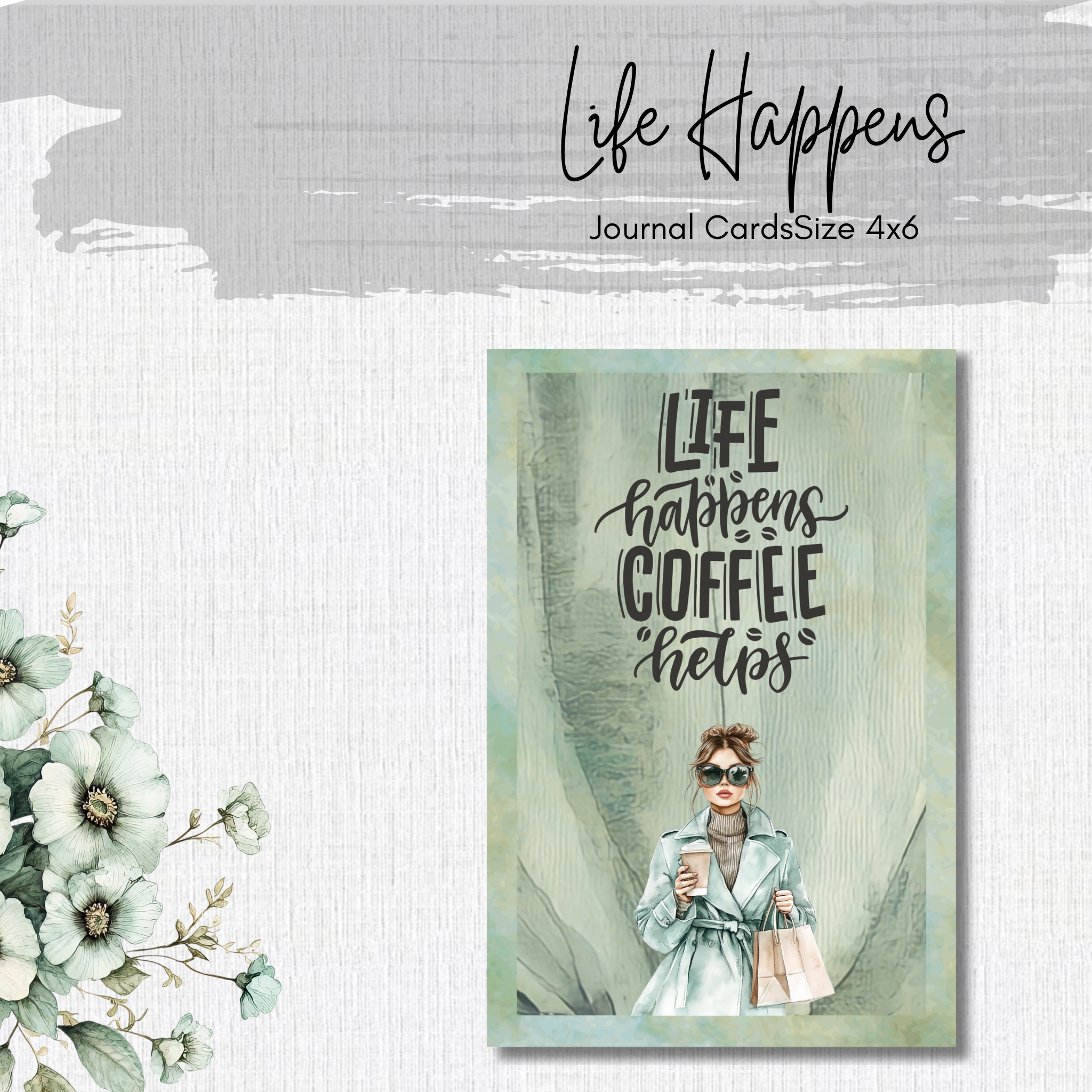 Journal Cards - Shopping