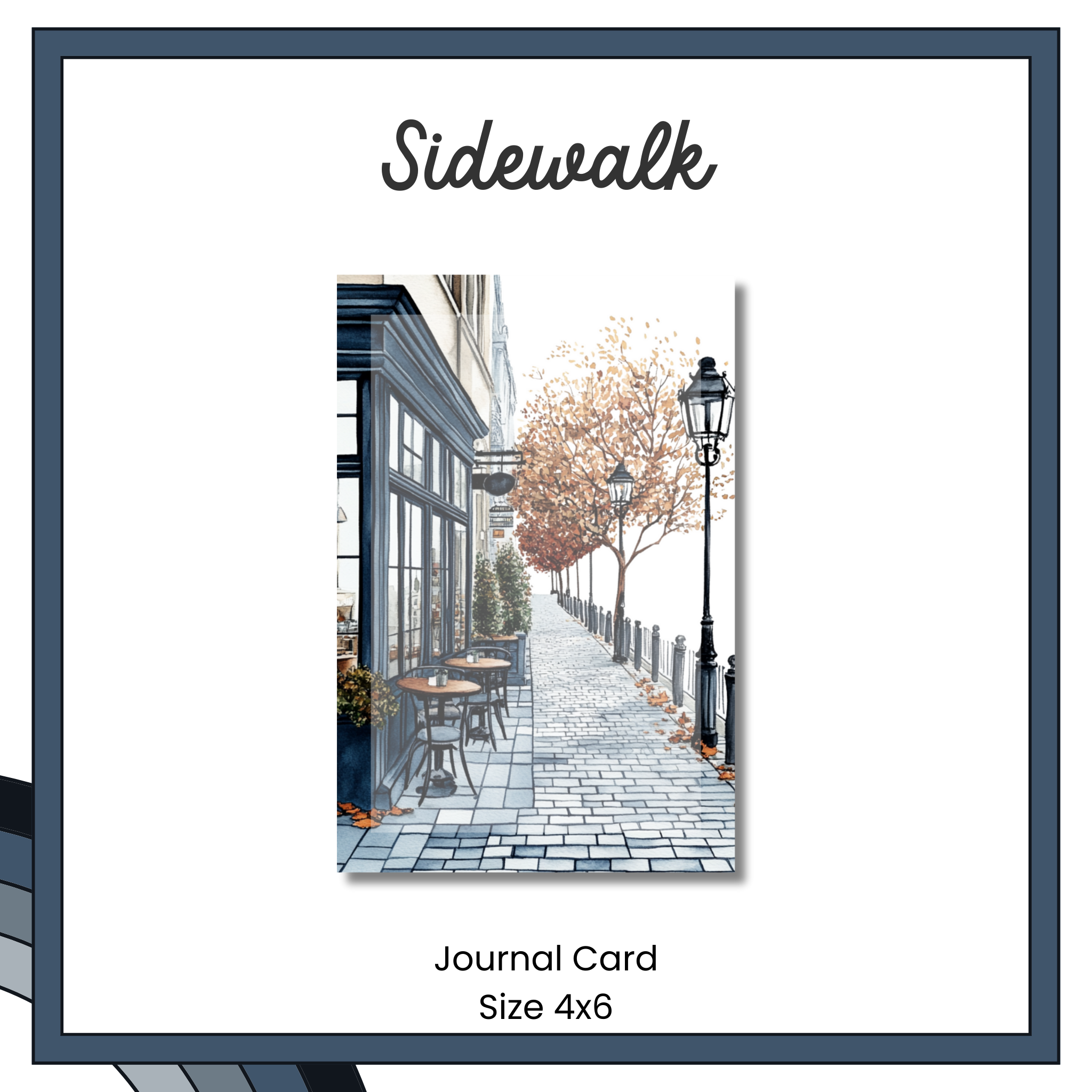 Journal Cards - Cafe Bleu