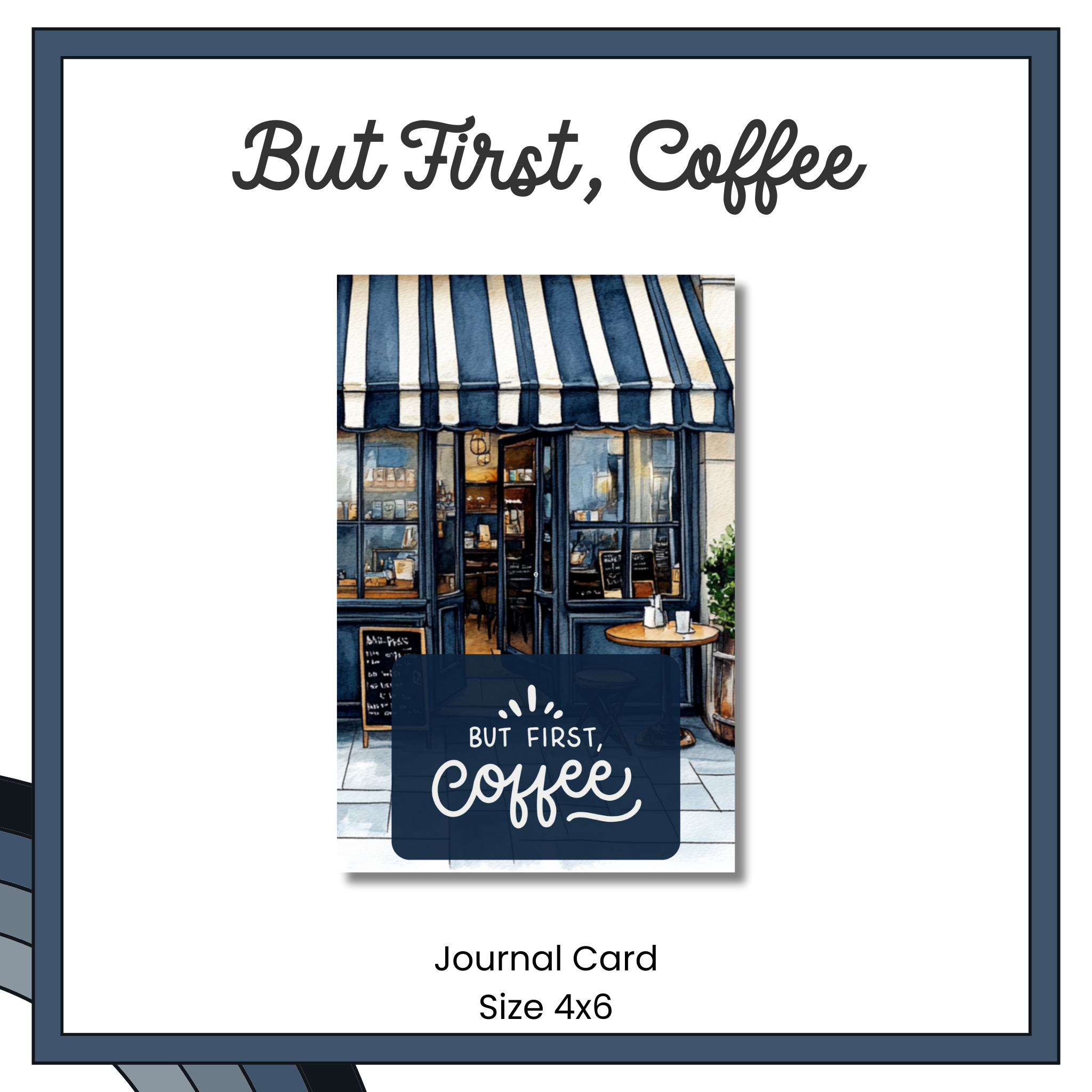 Journal Cards - Cafe Bleu