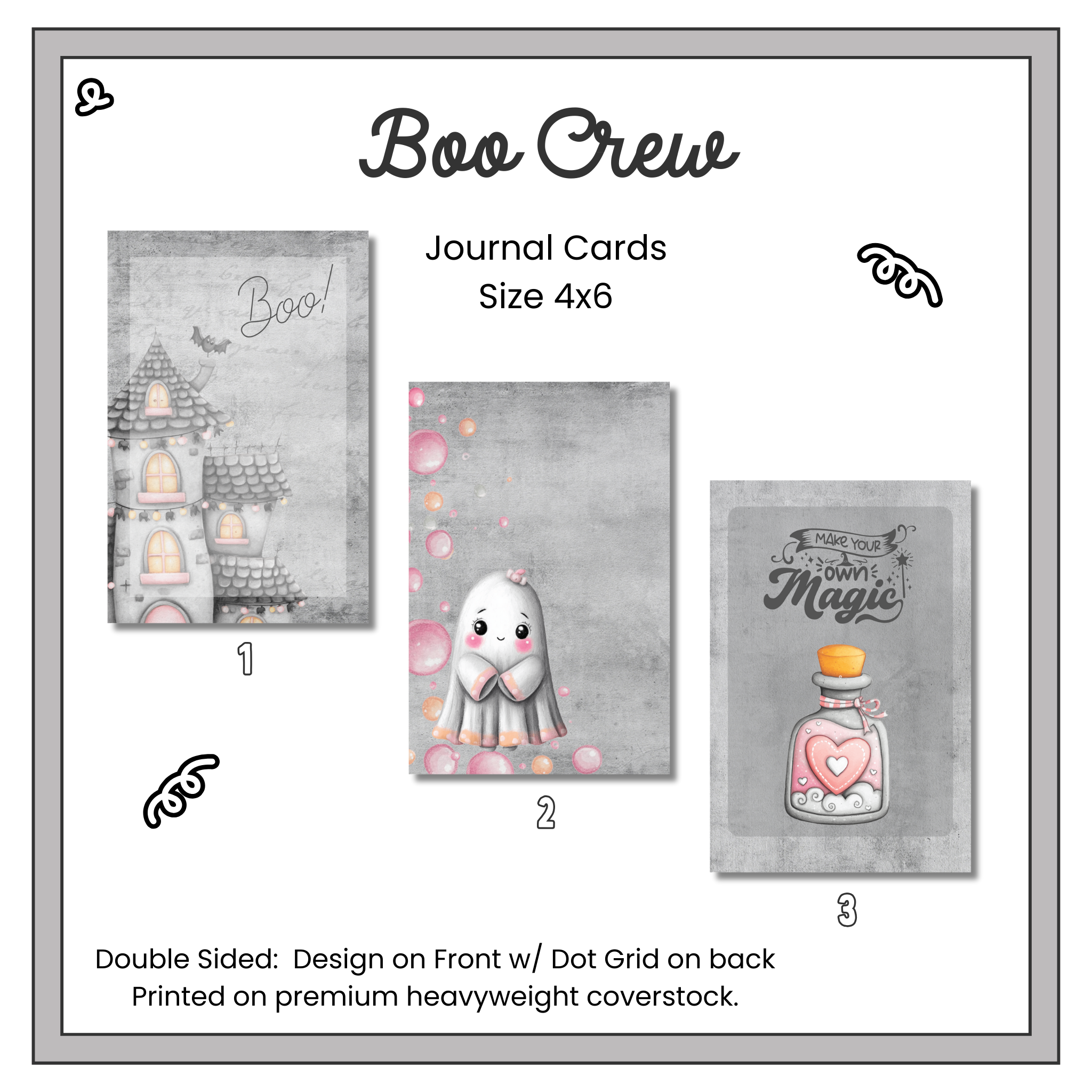 Journal Cards - Boo Crew
