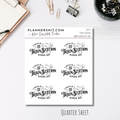 Quarter Sheet Planner Stickers - Train Station