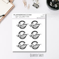 Quarter Sheet Planner Stickers - Dimwittery