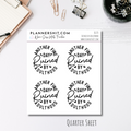 Quarter Sheet Planner Stickers - Ruined By Adulthood