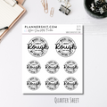 Quarter Sheet Planner Stickers - Rough