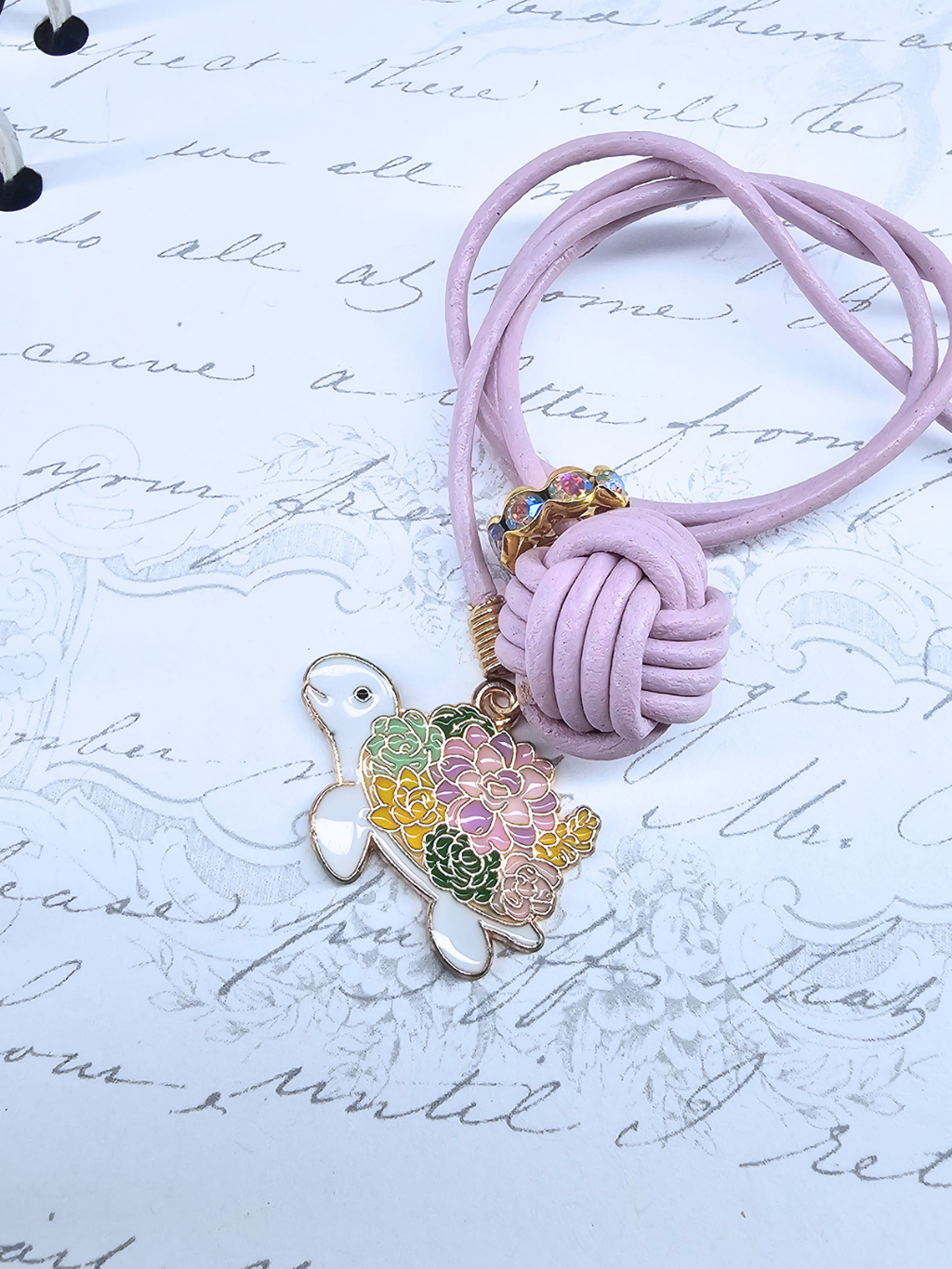 Bookmark  - Floral Turtle