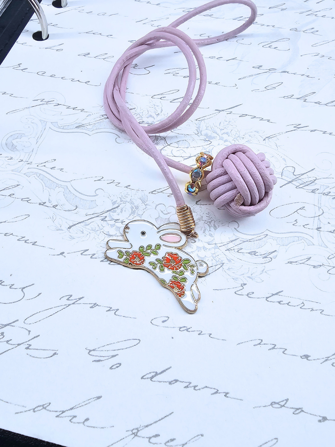Bookmark  - Floral Bunny