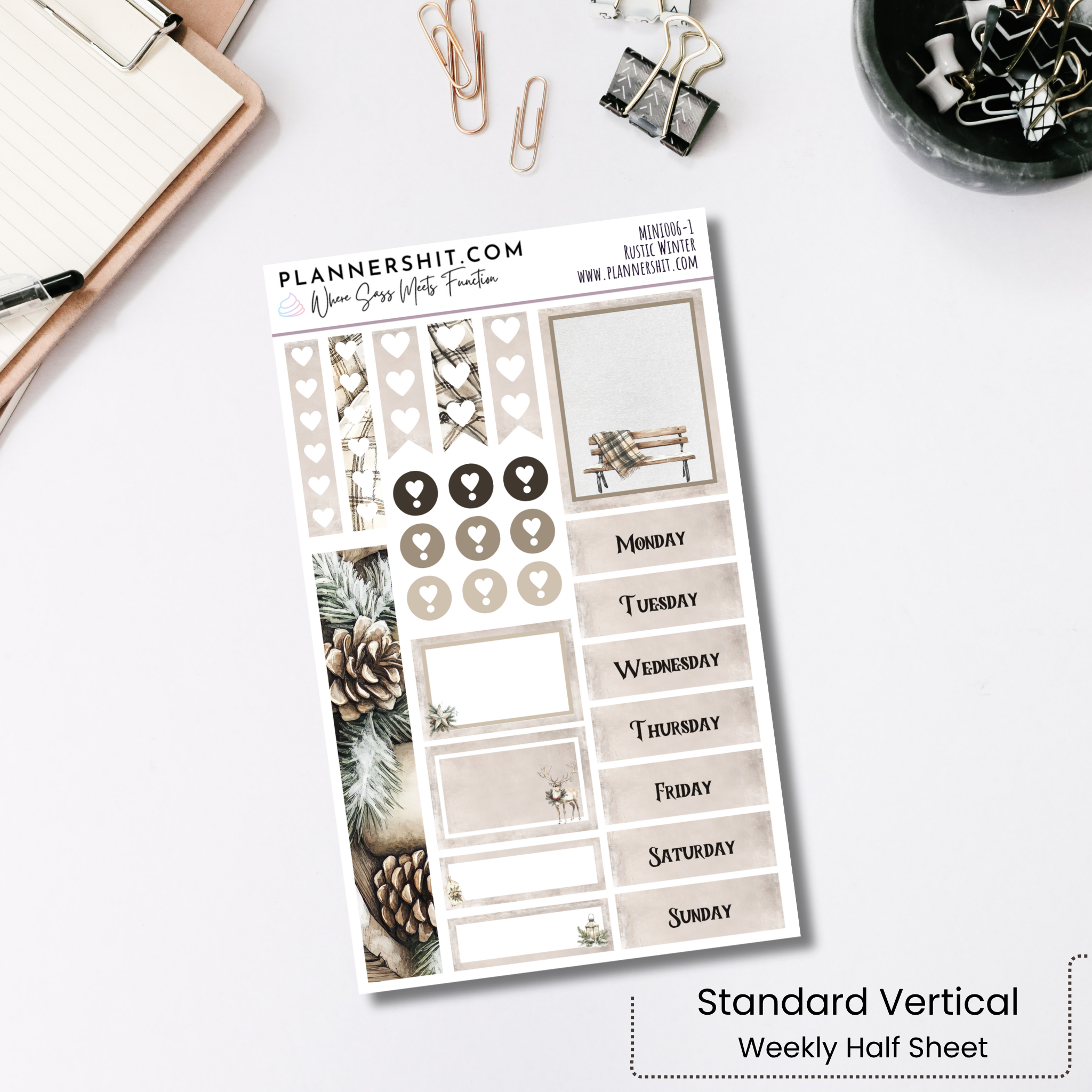 Weekly Mini Kit - Rustic Winter