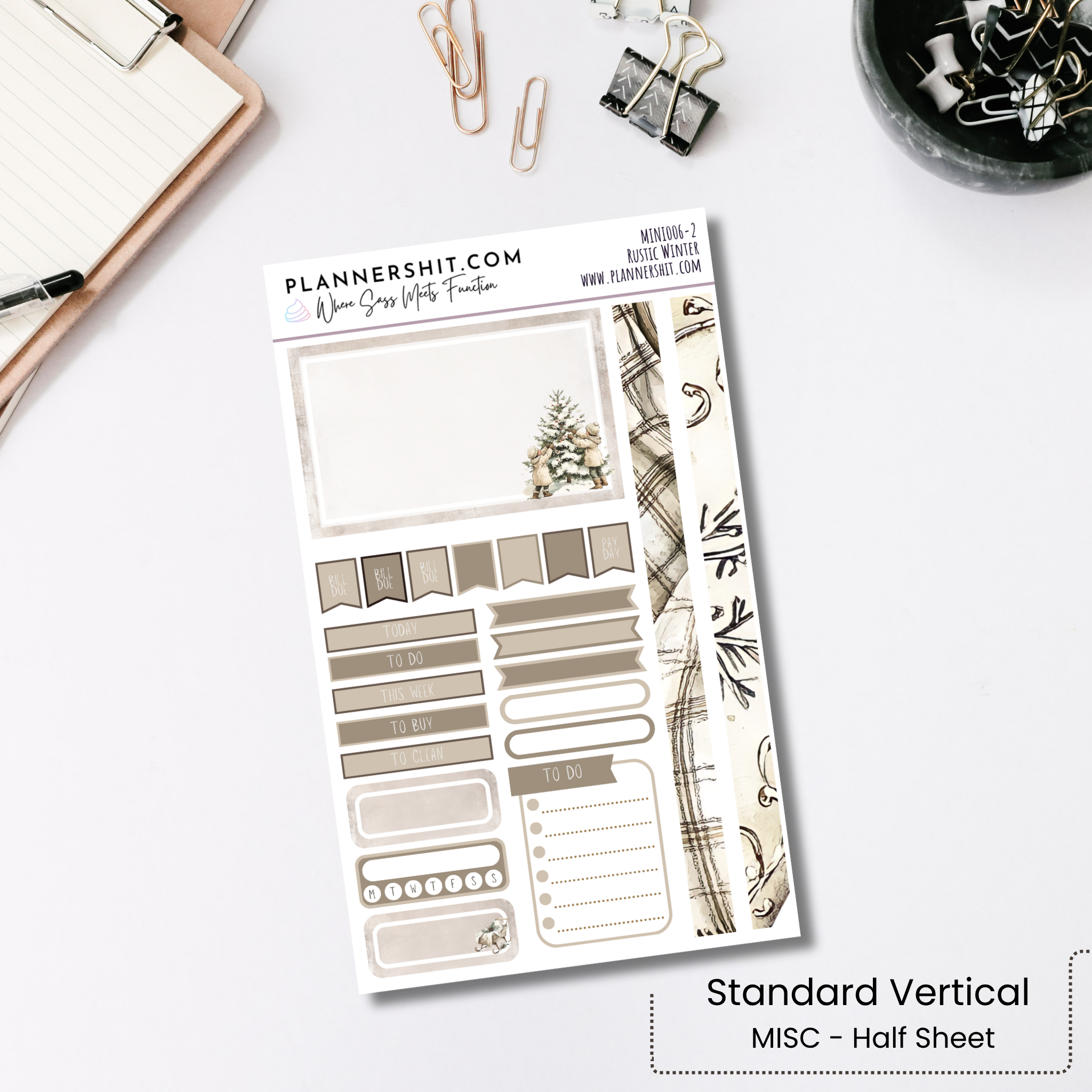 Weekly Mini Kit - Rustic Winter