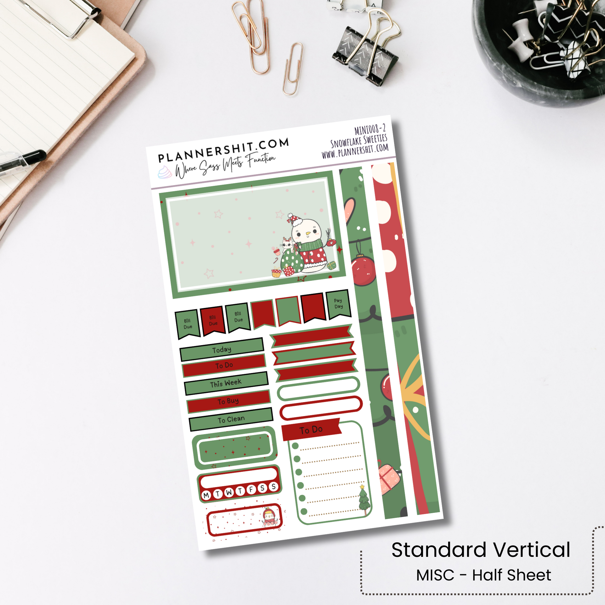Weekly Mini Kit - Snowflake Sweeties