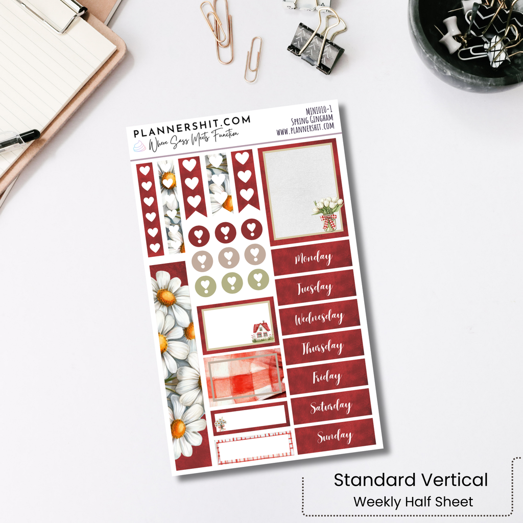 Weekly Mini Kit - Spring Gingham