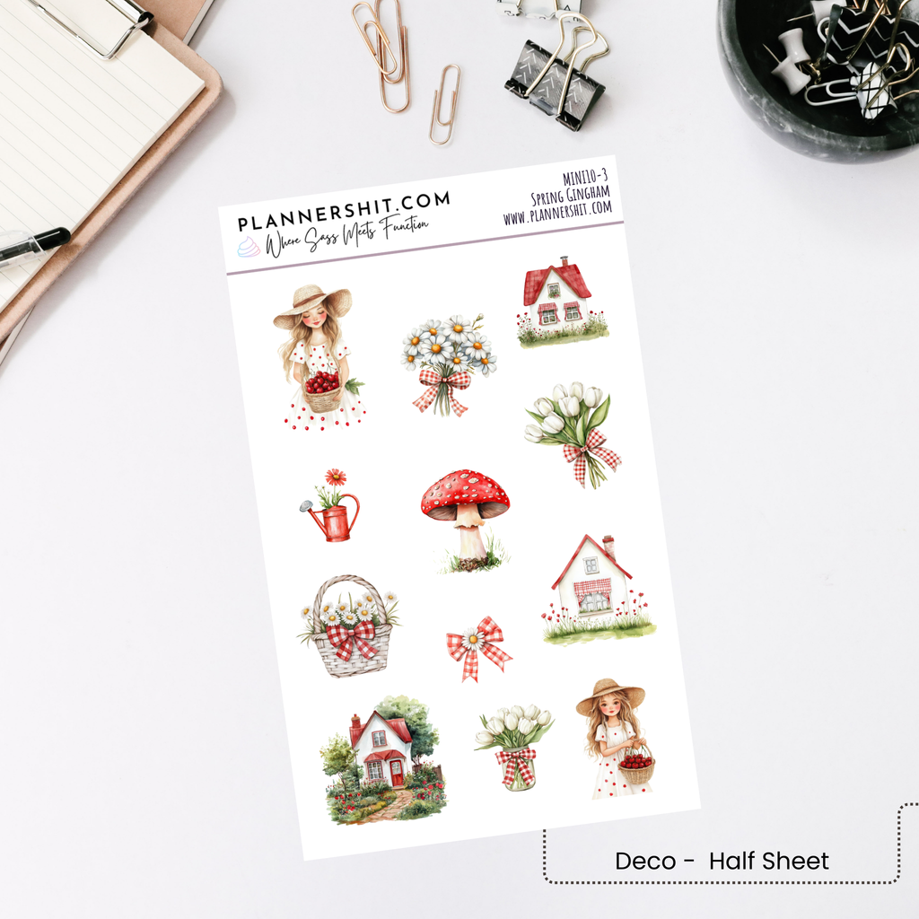 Weekly Mini Kit - Spring Gingham