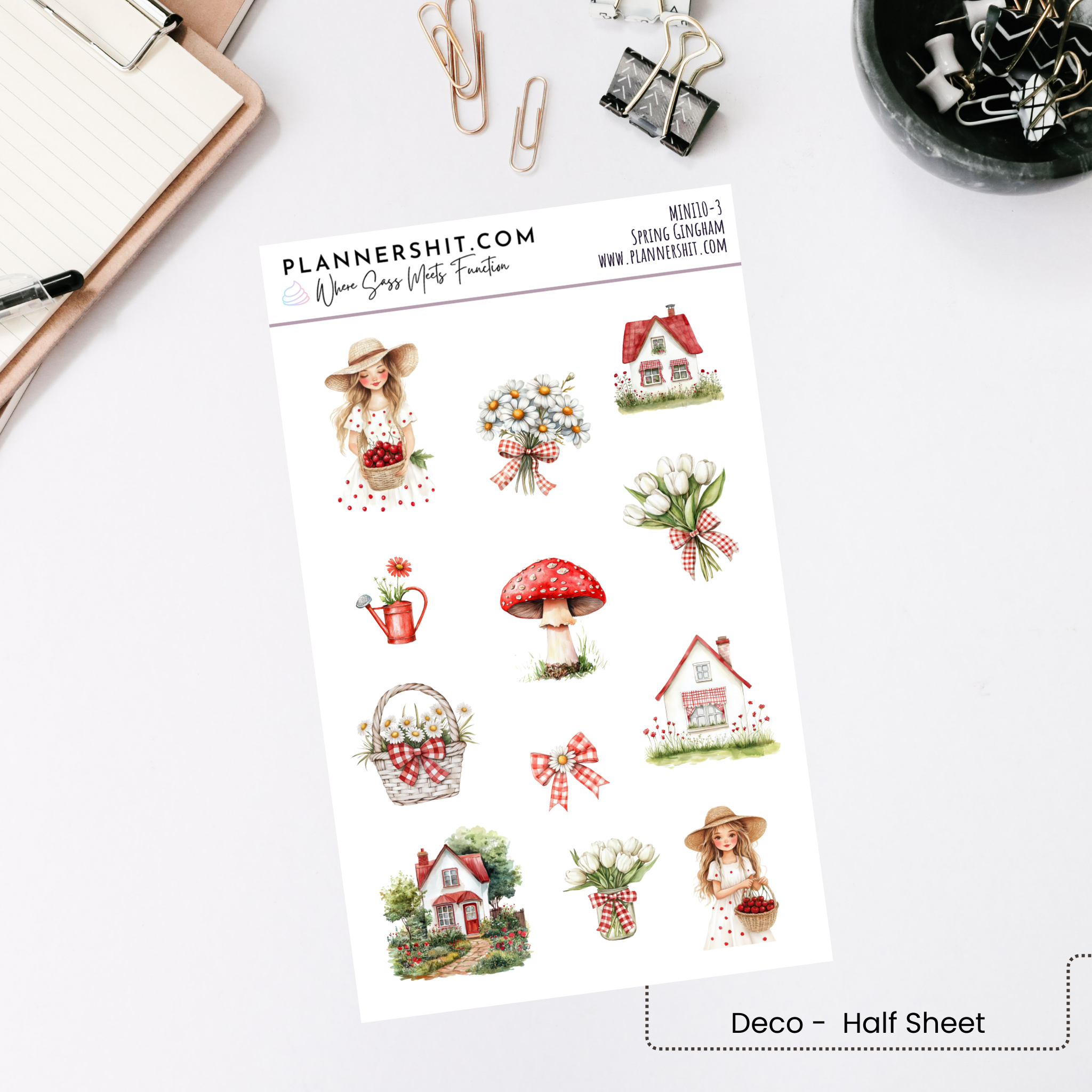 Weekly Mini Kit - Spring Gingham