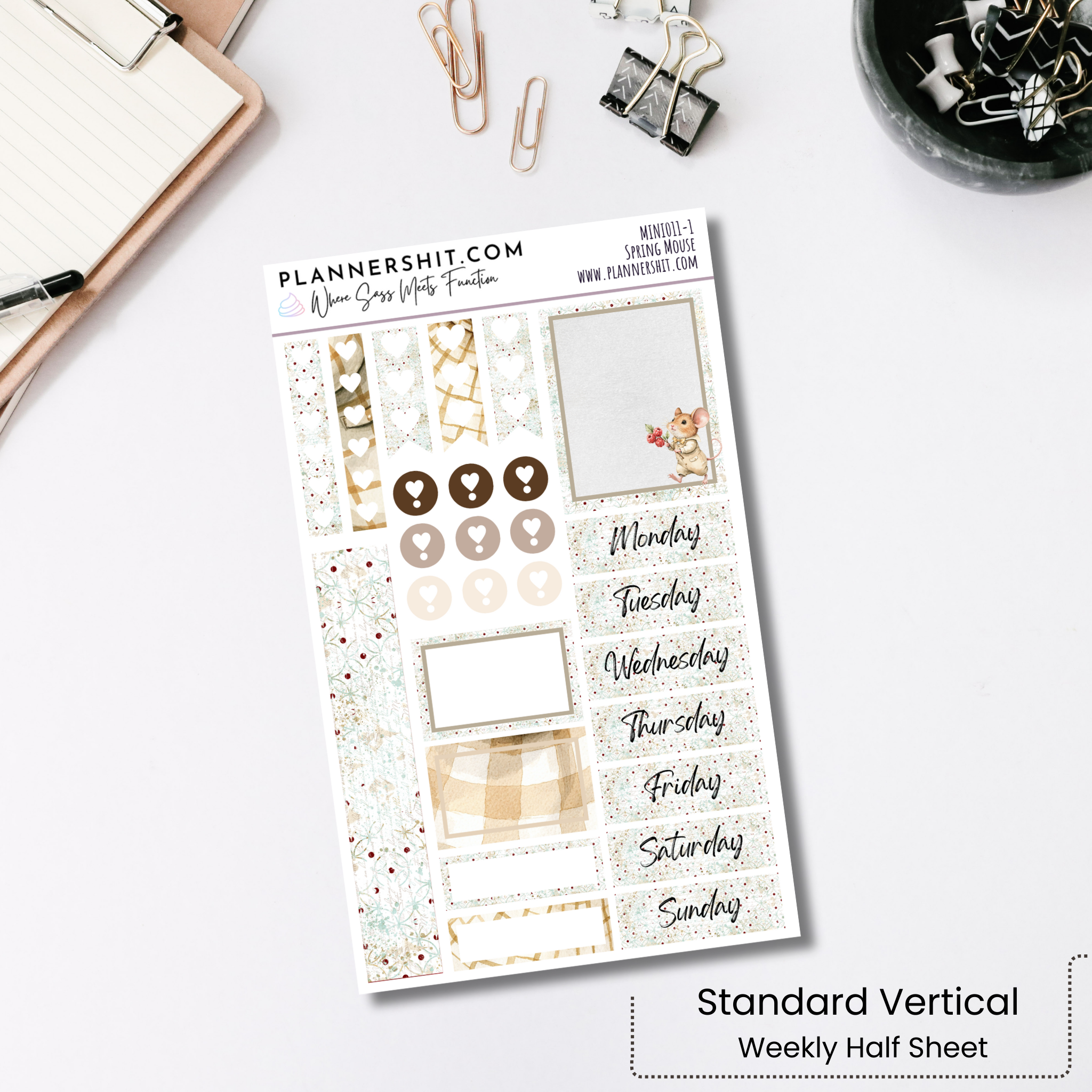 Weekly Mini Kit - Spring Mouse