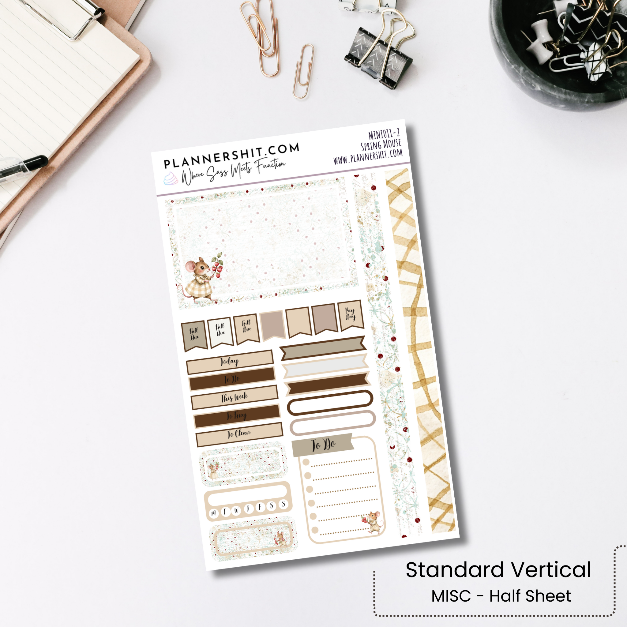 Weekly Mini Kit - Spring Mouse
