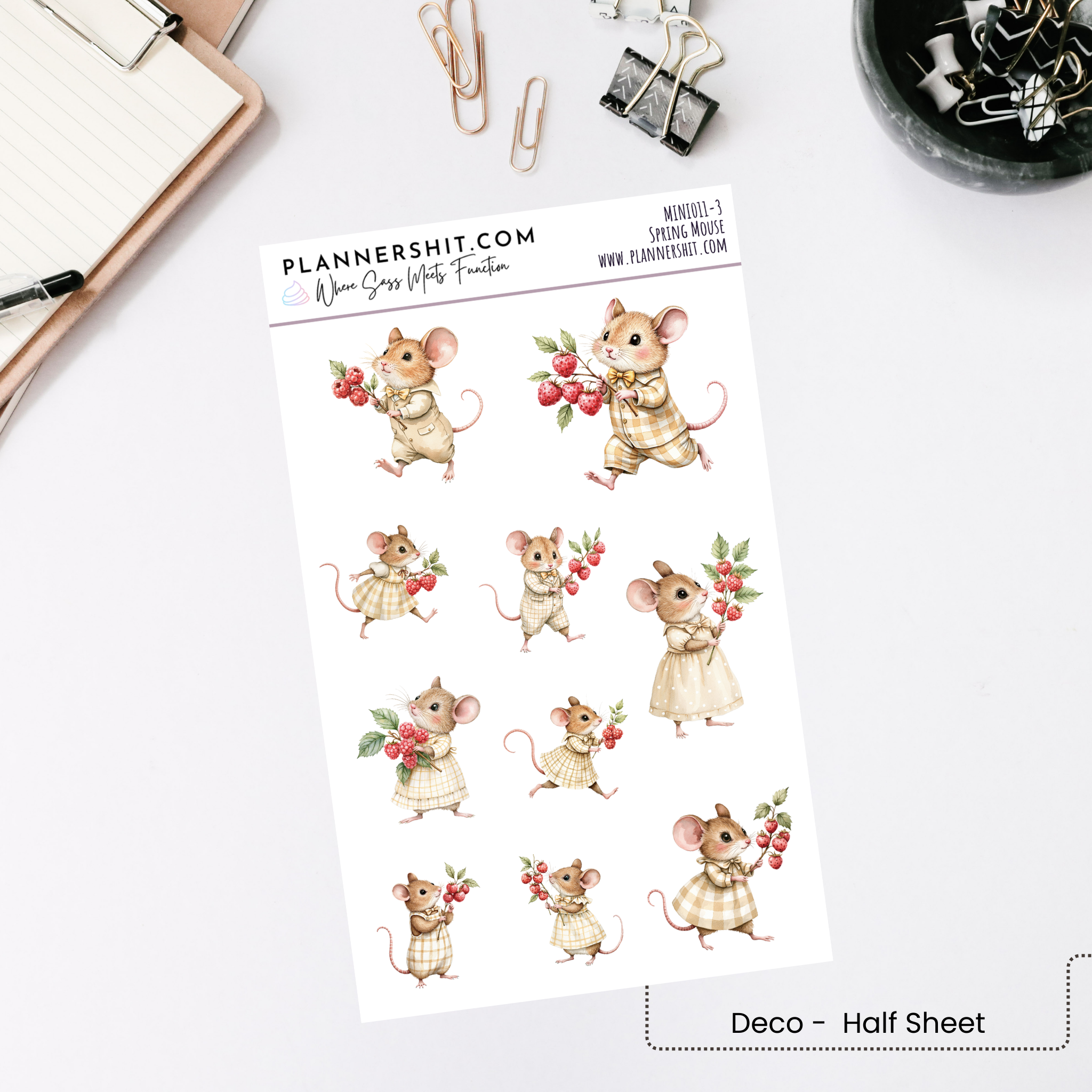 Weekly Mini Kit - Spring Mouse